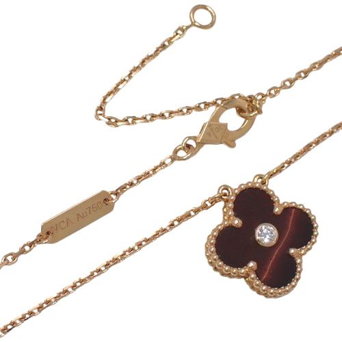 美品•保証書付き　ヴァンクリーフ＆アーペル ヴィンテージアルハンブラ ペンダント 保証書付ヴァンクリーフ＆アーペル ヴィンテージ アルハンブラ ペンダント