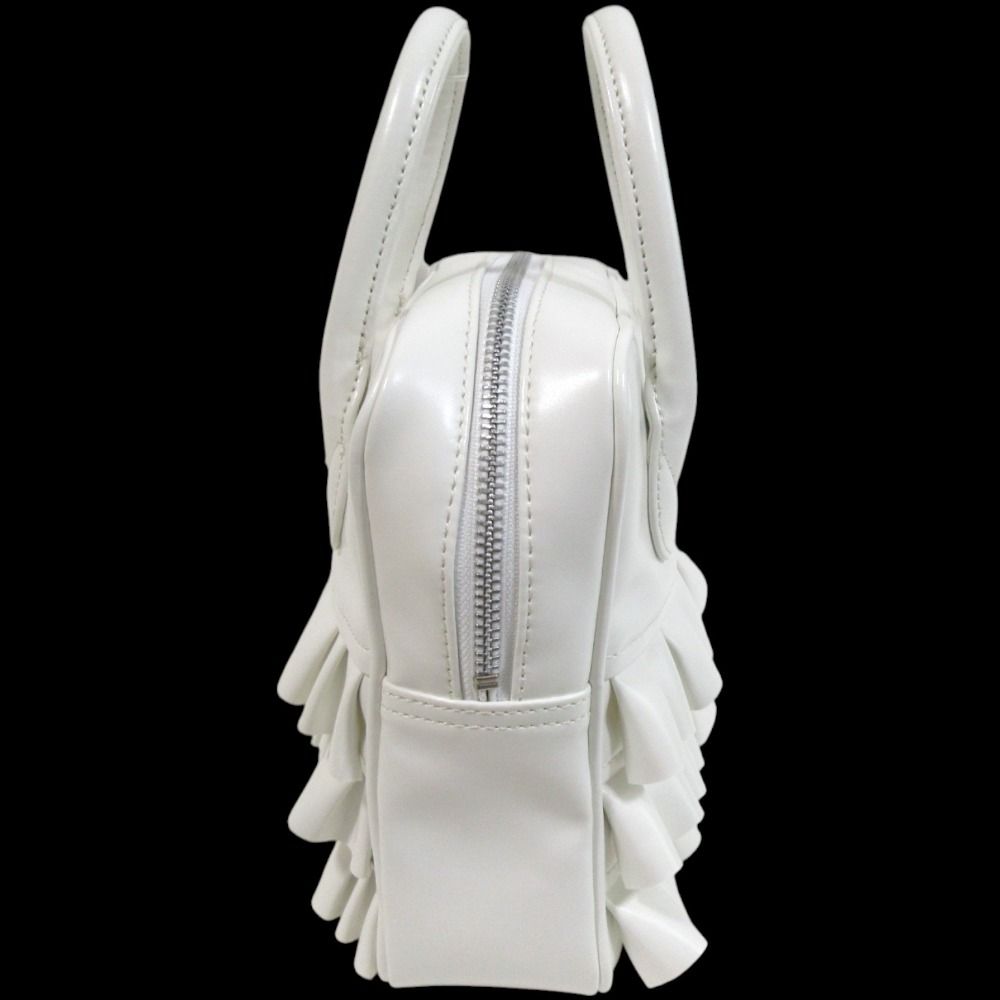 コムデギャルソンガール フリルハンドバッグ ホワイト Comme des