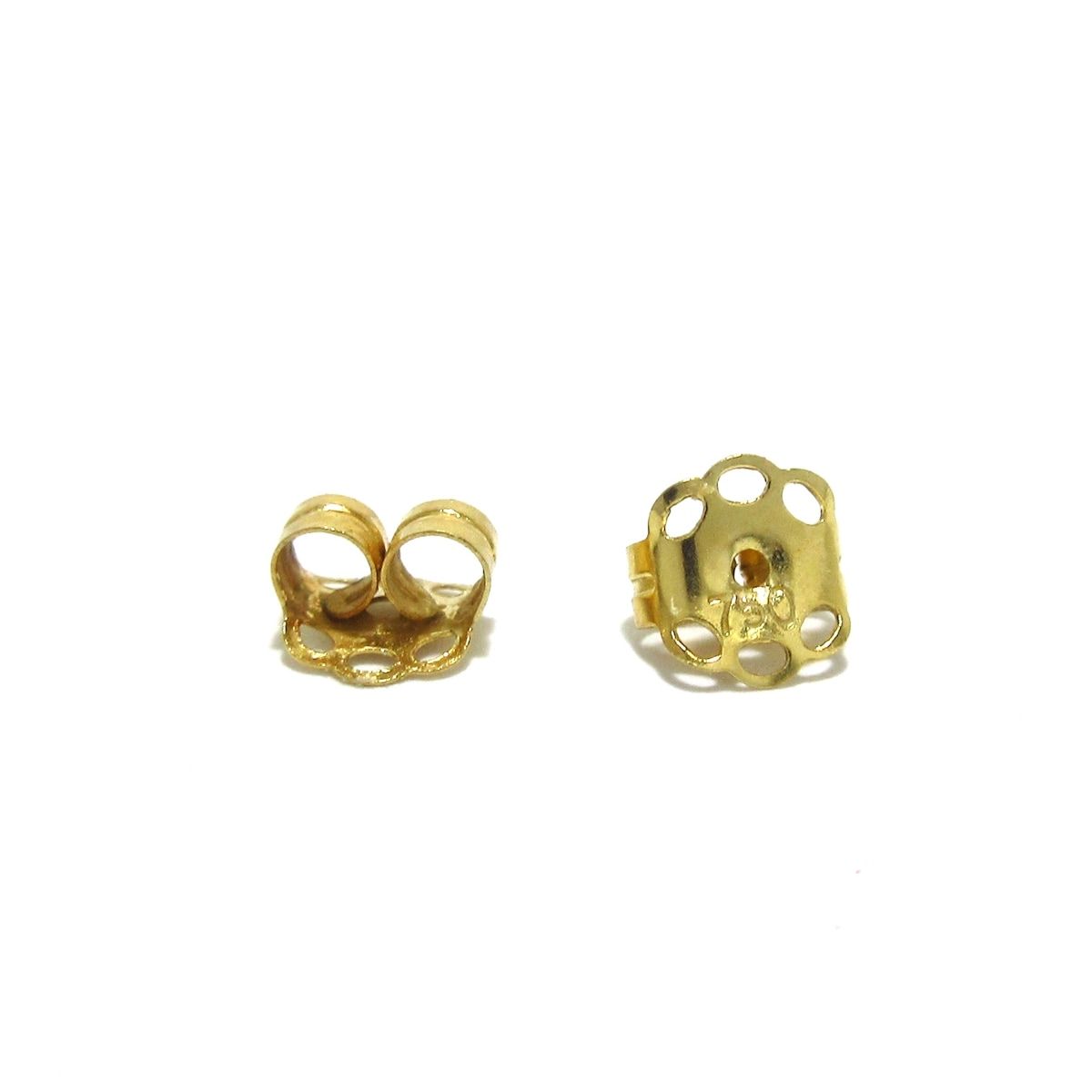 ピアス K18YG×レッド