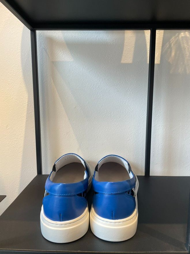 バジョルゴ BajoLugo スリッポン ペイントブルーBK size24.5~25.0 