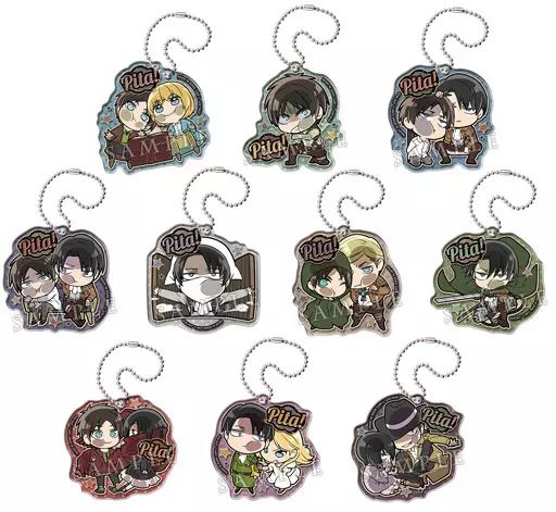 キーホルダー マスコット キャラクター 全10種セット ぴた!でふぉめ 進撃の巨人 Season3 アクリルキーホルダーVol.2
