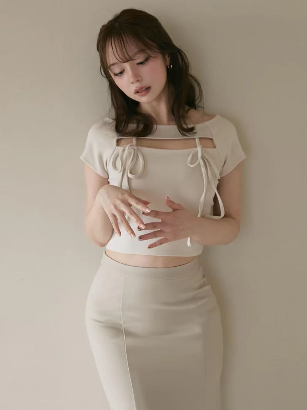 2025新品 andmary Bebe ribbon tops アンドマリー レディース 夏