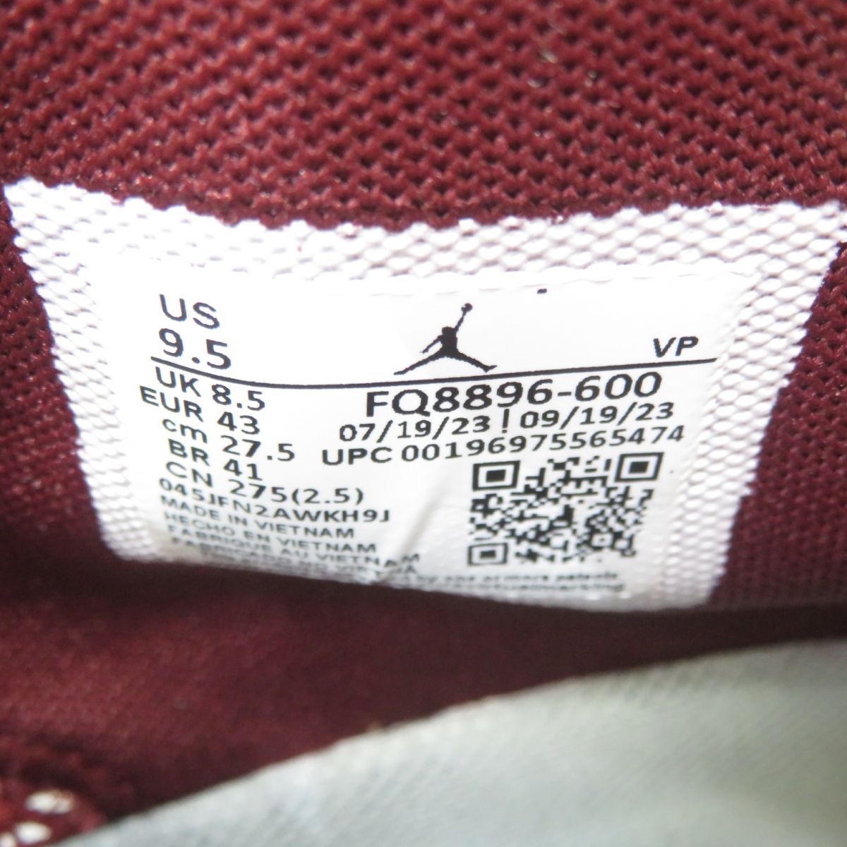 NIKE AIR JORDAN38 ナイキ ジョーダン27 FQ8896-600 NIKE AIR JORDAN