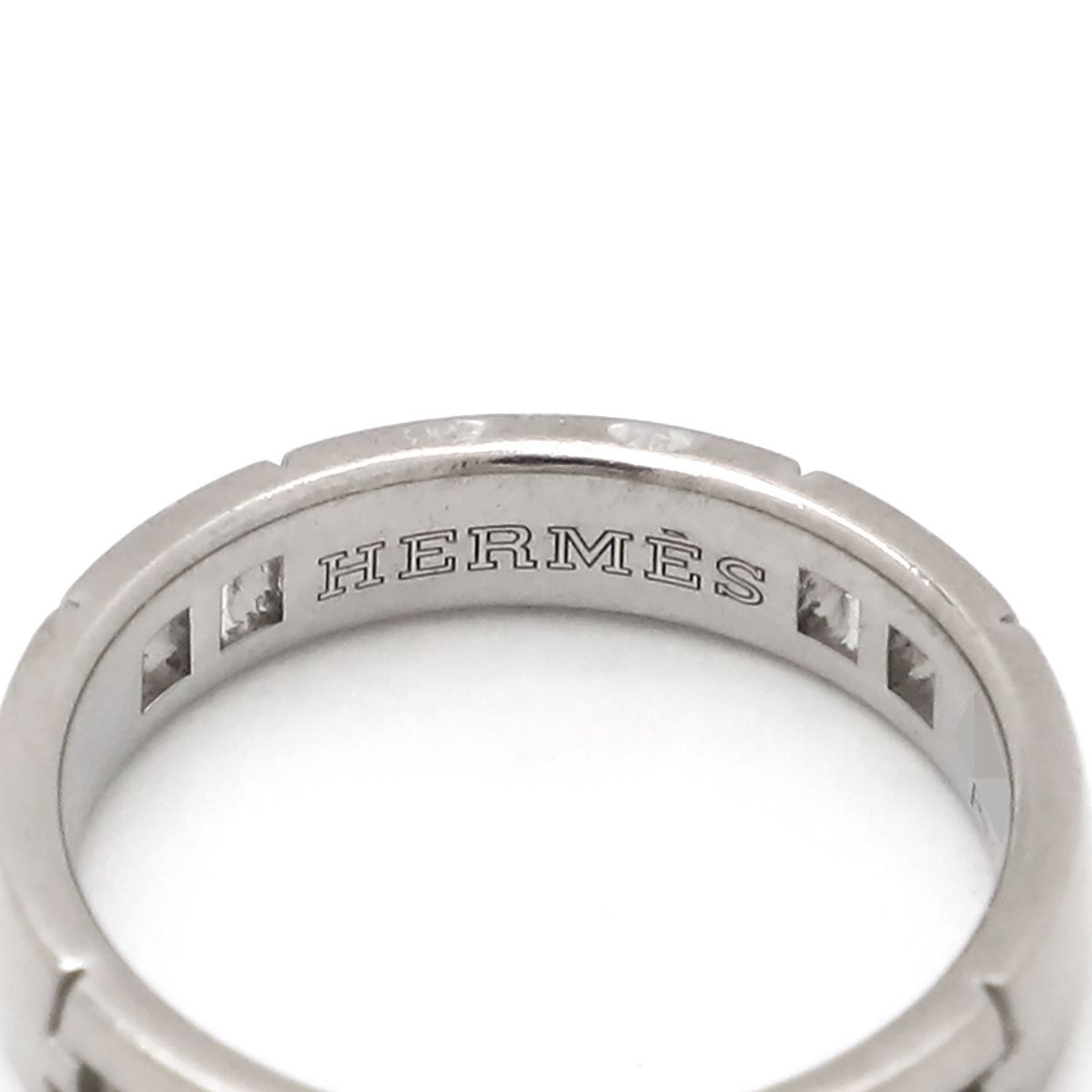 エルメス HERMES リング 指輪 ヘラクレス K18WG ホワイトゴールド 
