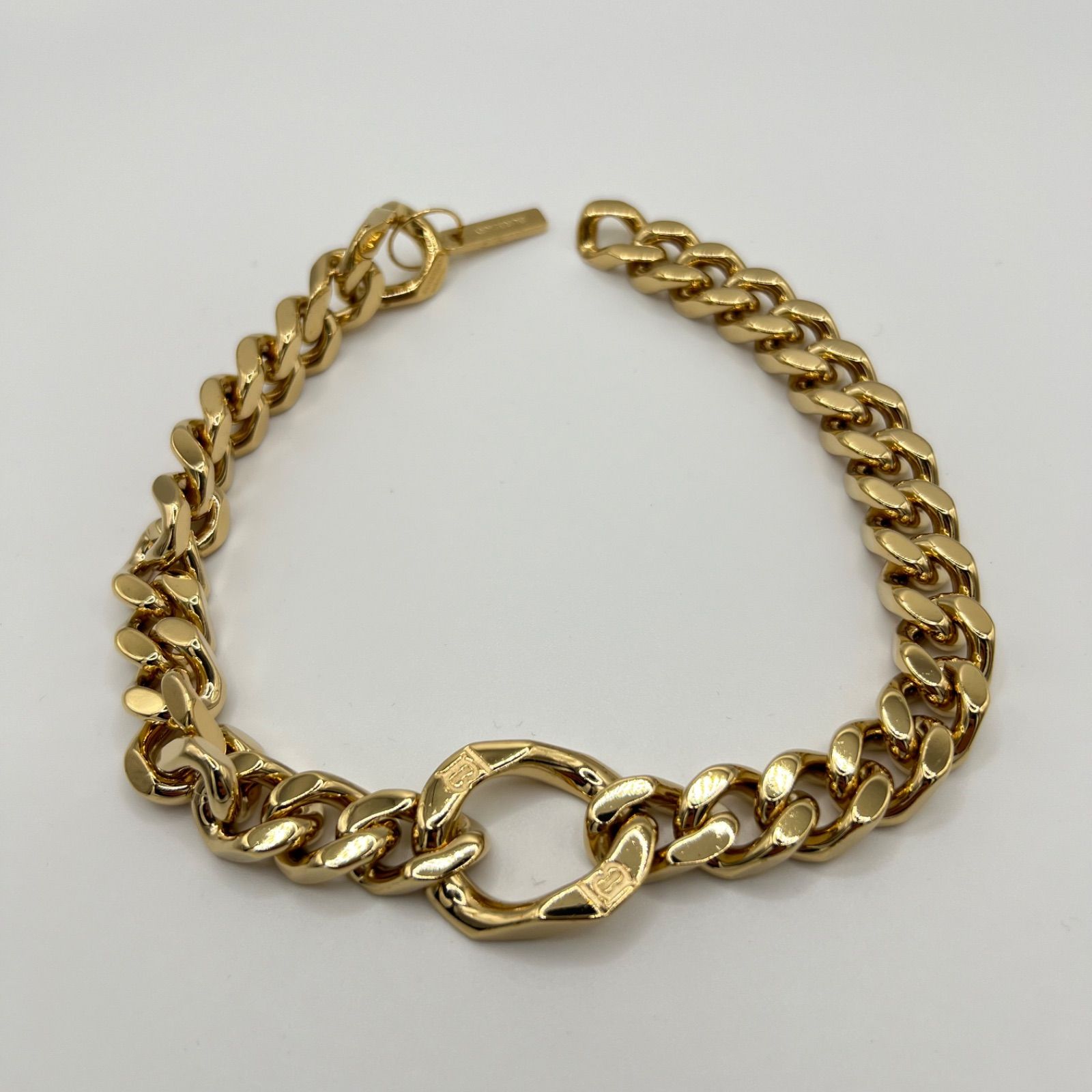 BURBERRY バーバリー ゴールドチェーンチョーカー G Chain Choker イタリア製 Made in ITALY 箱 袋付き