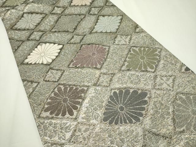 平和屋本店□極上 創業280年 誉田屋源兵衛 六通柄袋帯 唐織 瑞鳳本金