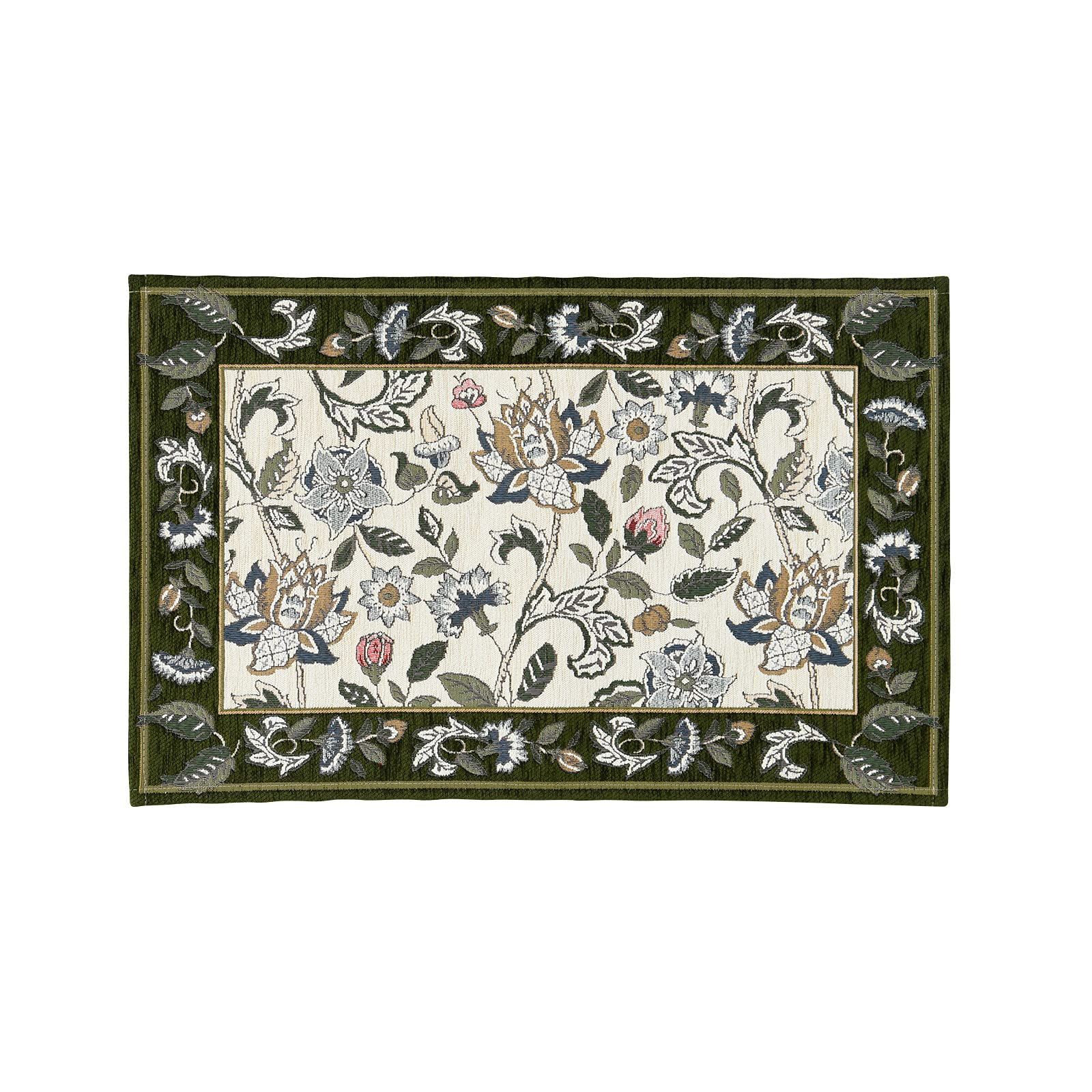 グリーン_46×71cm 川島織物セルコン MINTON ミントン 玄関マット ニュ－ハドンホ－ル グリーン 46×71cm FH1202