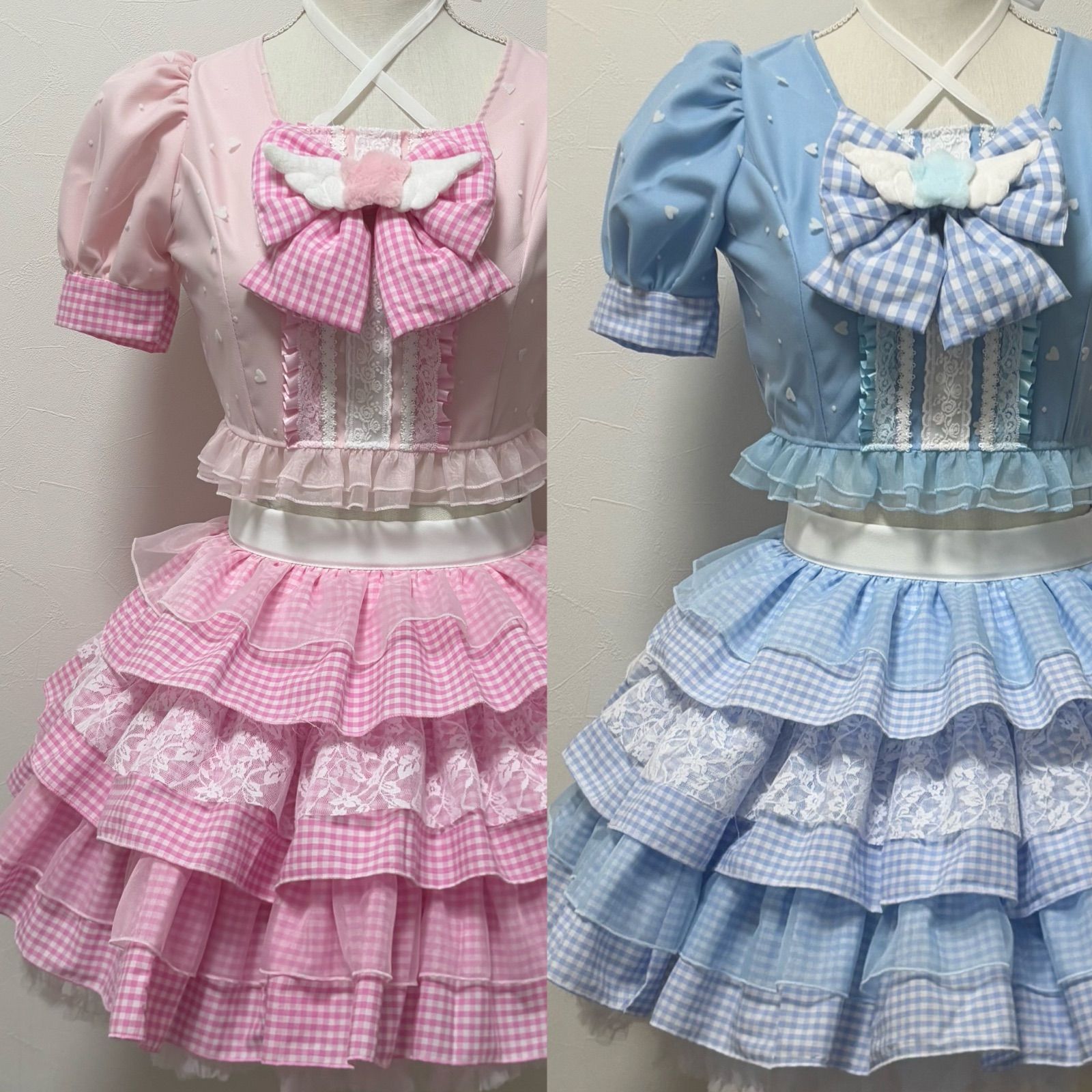 お疲れ様です。 新宿の歌舞伎町にある コンカフェ しゅがぁ♡どりっぷさんの オリジナル衣装 製作させていただきました🩵 @sugar_drip_  @____babunano #コンカフェ衣装 #歌舞伎町 #歌舞伎町コンカフェ #新宿コンカフェ #コンセプトカフェ衣装 #メイド服 #コンセプトカフェ  