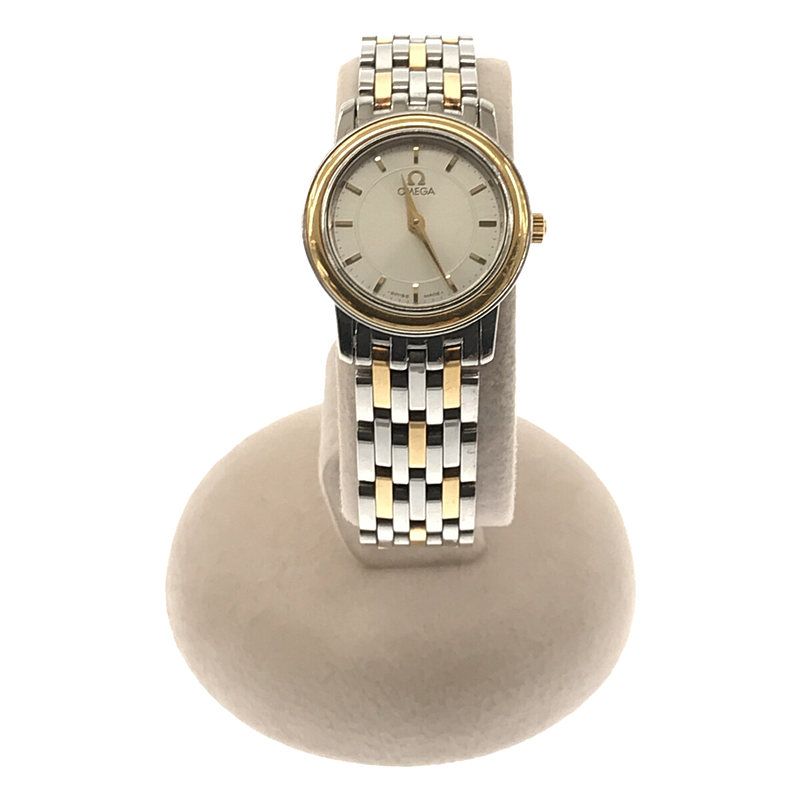稼働品✨️OMEGA 腕時計 クォーツ シルバー ゴールド レディース OMEGA De Ville クォーツ 腕時計 ゴールド/シルバー（OMEGA