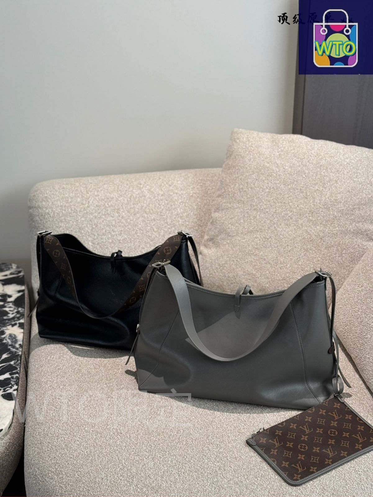今日 Louis Vuitton All Dark Carryall フルブラック モトンレザー-WTO輸入2 DECORATOM_COM_BR