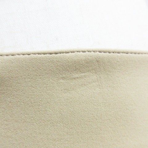 ヒロコビス HIROKO BIS ヒロココシノ スーツ セットアップ ジャージー素材 ジャケット コクーンスカート ひざ丈 9 M相当 ベージュ X MAAHADDERANG_COM
