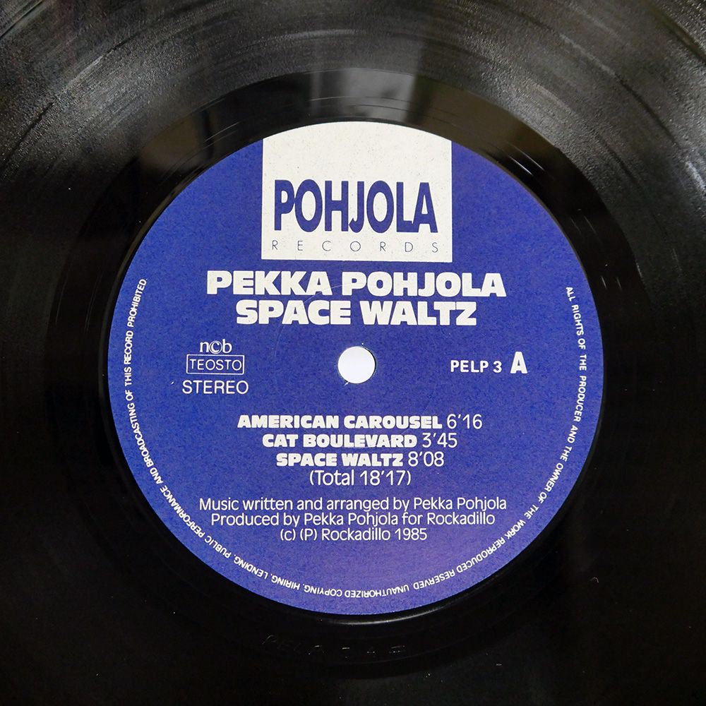 フィンランド盤 PEKKA POHJOLA SPACE WALTZ PELP 3 LP