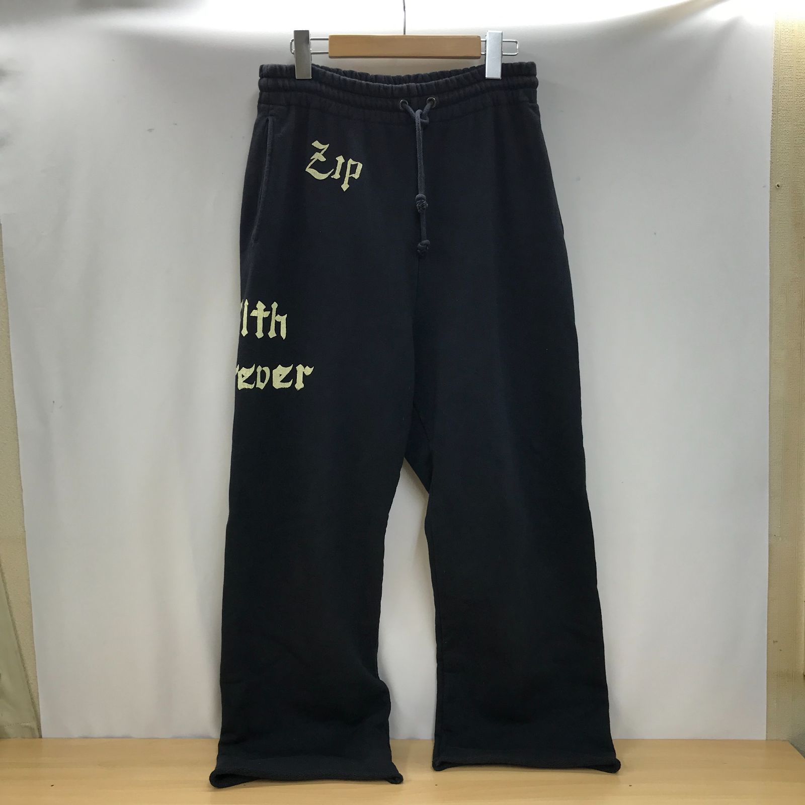 BOWWOW 23AW ZIP DAMAGED SWEAT PANTS M