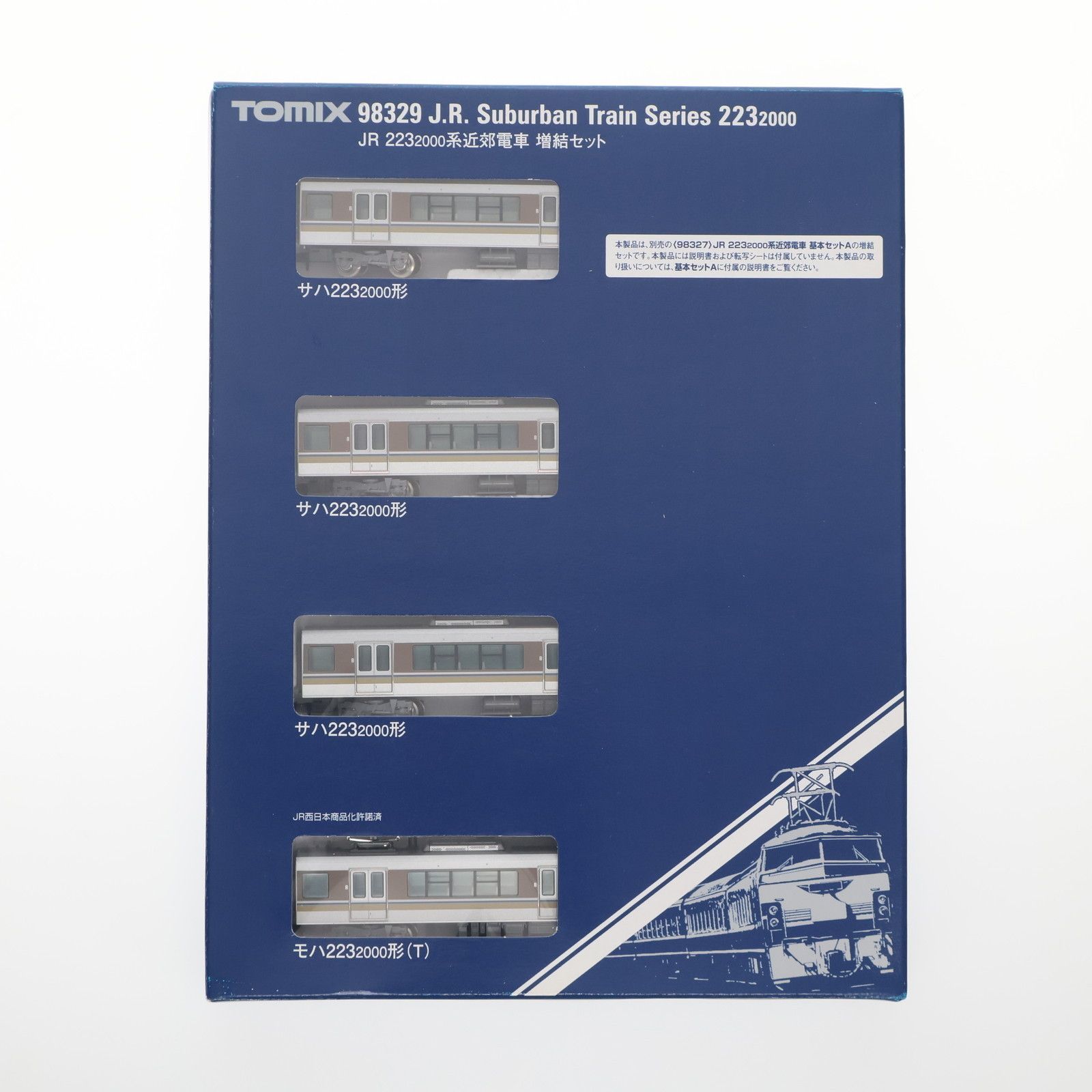 98329 JR 223-2000系近郊電車増結セット 4両 動力無し Nゲージ 鉄道模型 TOMIX トミックス