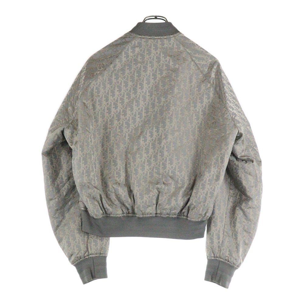 DIOR ディオール Oblique Reversible Bomber Jacket オブリーク柄リバーシブルブルゾン ボンバージャケット グレー 183C432A5043