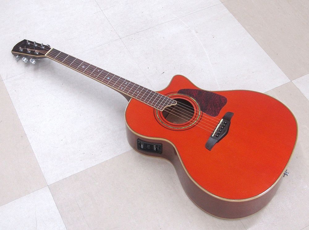 S.Yairi Sヤイリ アコースティックギター エ コ YE-45AM 本体のみ オレンジ 動作 済み