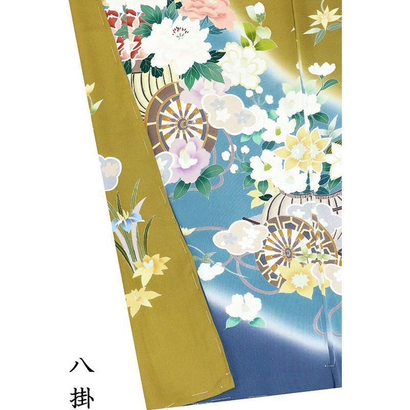 記念感謝祭【仕立無料】伝統工芸糸目手描き友禅染振袖☆京加賀五彩吉祥