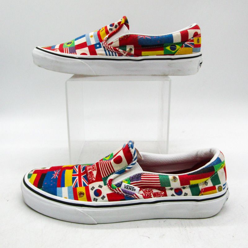 バンズ スニーカー スリッポン ローカット 721454 シューズ 靴 レディース 24.5サイズ マルチカラー VANS 【中古】