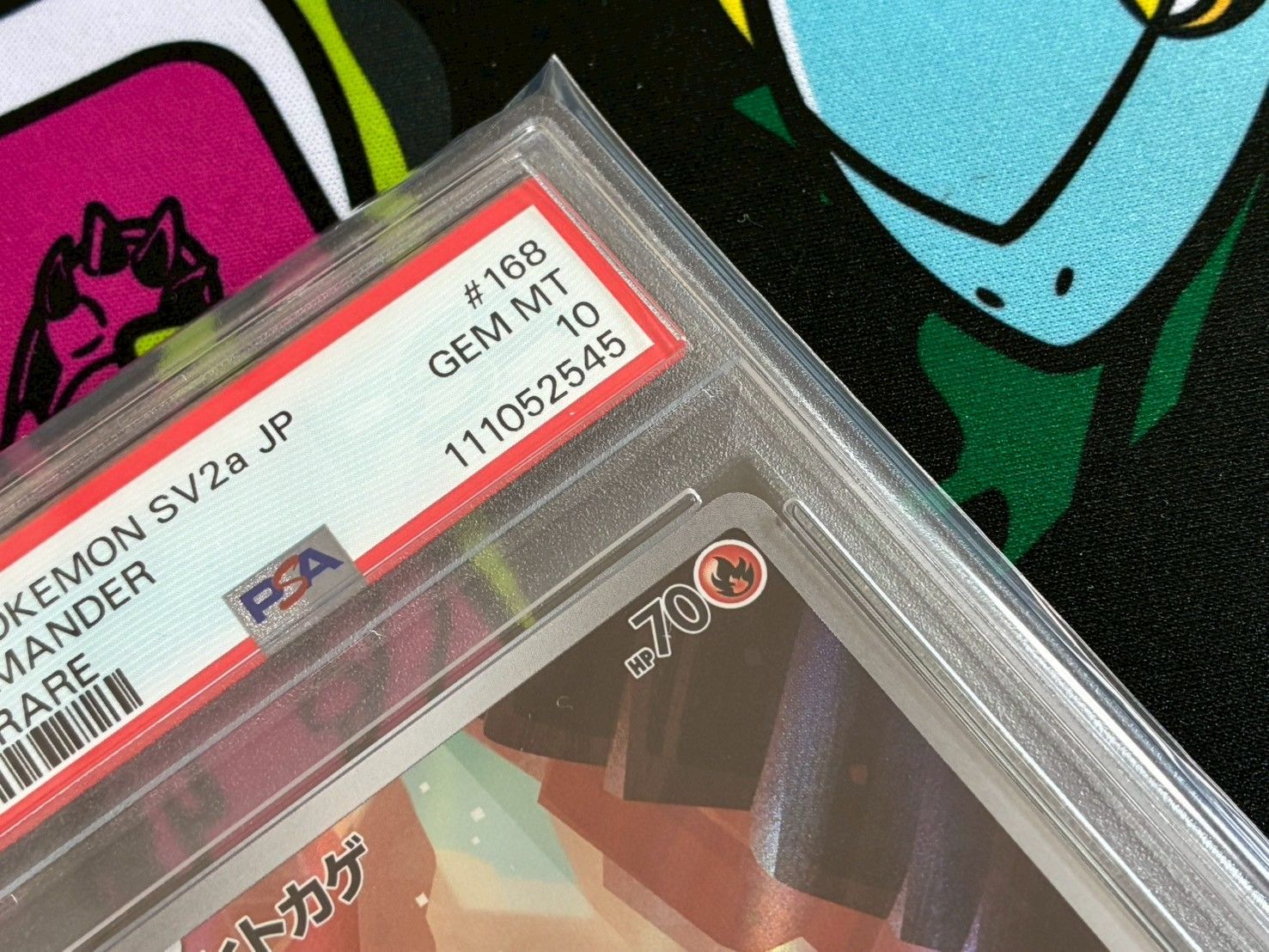 PSA10】ヒトカゲ AR 168/165 151 PSAケース専用スリーブ付き