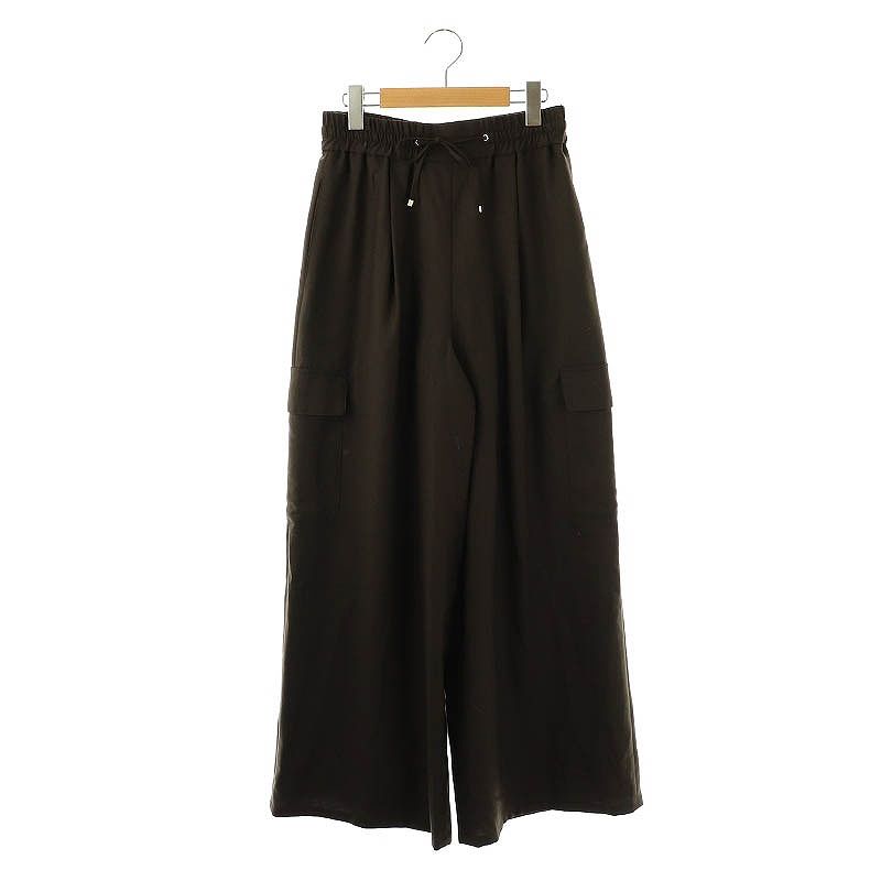 アパルトモン ドゥーズィエムクラス L Appartement DEUXIEME CLASSE 24AW WOOL CARGO カーゴパンツ イージー ウール 38 茶 |MI OS