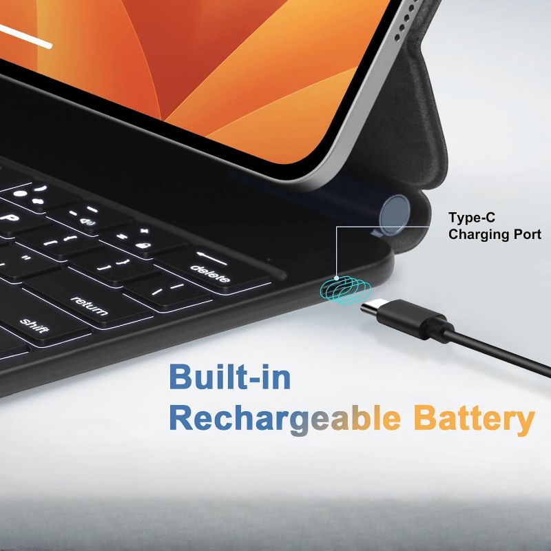 iPad第10世代27.69cm対応ワイヤレスキーボード保護ケースポータブル折りたたみ式マルチアングル読書リッチエクスペリエンス磁気吸着デザインVam