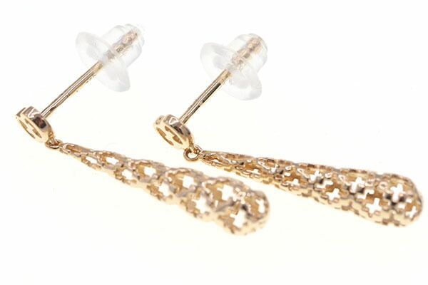 グッチ ピアス ディアマンティッシマ ドロップ 341254 YG - メルカリ