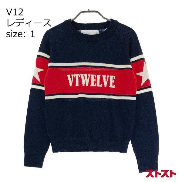 V12 ヴィトゥエルブ セーター V12 クーポン有 ゴルフ メンズ クルー