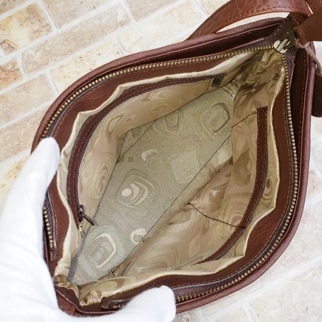 美品 イビザ IBIZA ☆ レザー パッチワークデザイン ショルダーバッグ