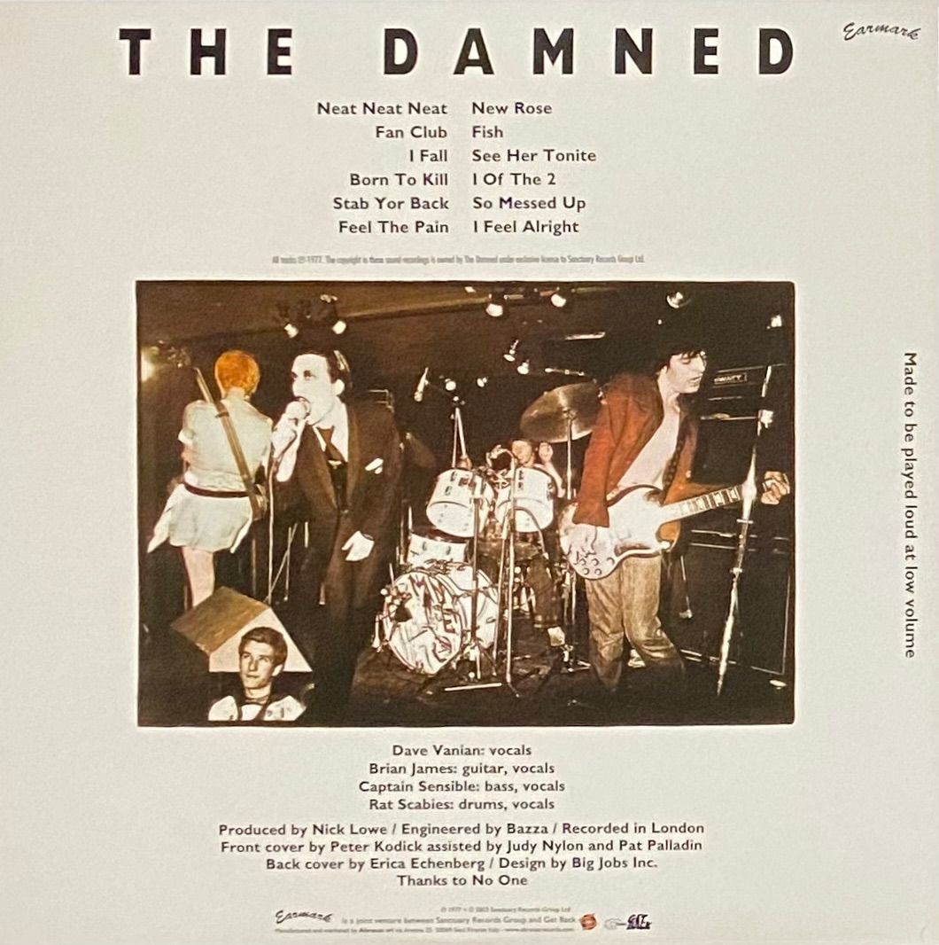 The Damned 『Damned Damned Damned』 イタリア盤 180g LP 40002 - メルカリShops