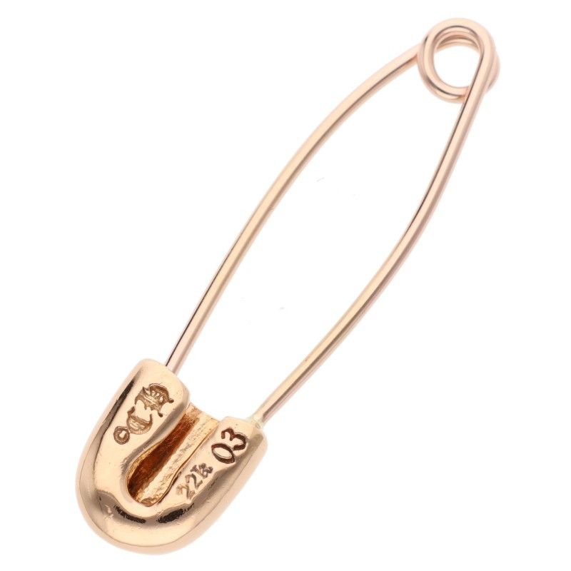 クロムハーツ 22K SAFETY PIN S 1DIA/22Kスモールセーフティピン 1