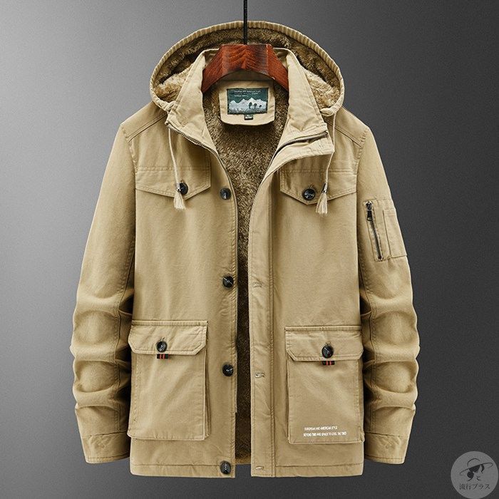 防寒着 裏ボア ミリタリージャケット メンズ 大きいサイズ アウター 暖かい マウンテンパーカー ジャンパー あったか 防寒着 裏ボア ミリタリージャケット メンズ 大きいサイズ アウター