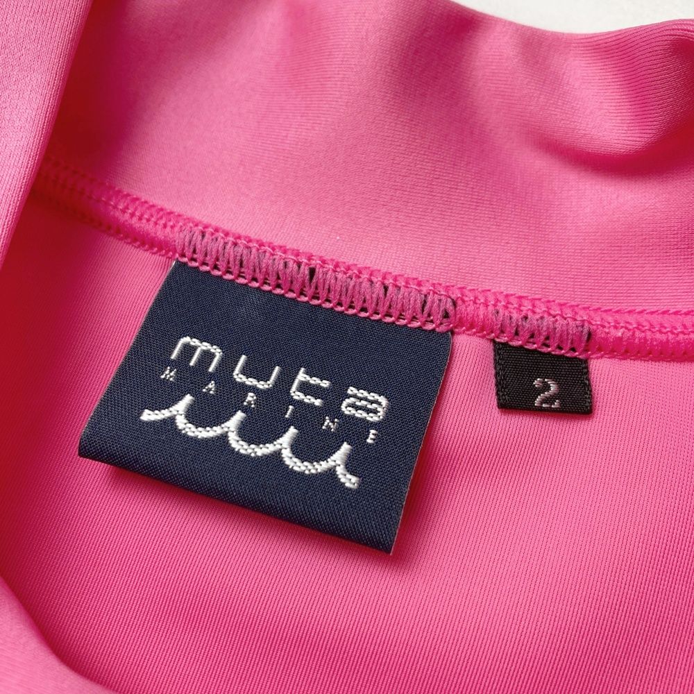 サイズ：2 MUTA MARINE ムータマリン モックネック 半袖Tシャツ ピンク