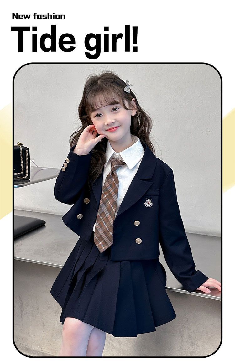 【新品】165 女の子 ブレザー スーツ セットアップ スカートスーツ 卒業式 2024新登場】卒業式 スーツ 女の子 セットアップ 150 160 小学生