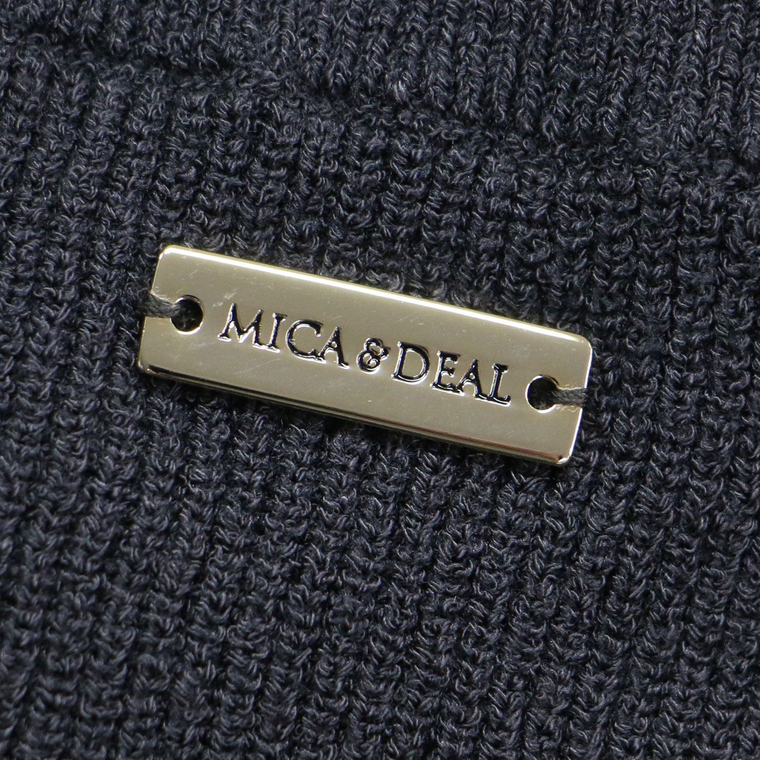 MICA&DEAL マイカアンドディール ニット チャコールグレー サイズ:FREE  