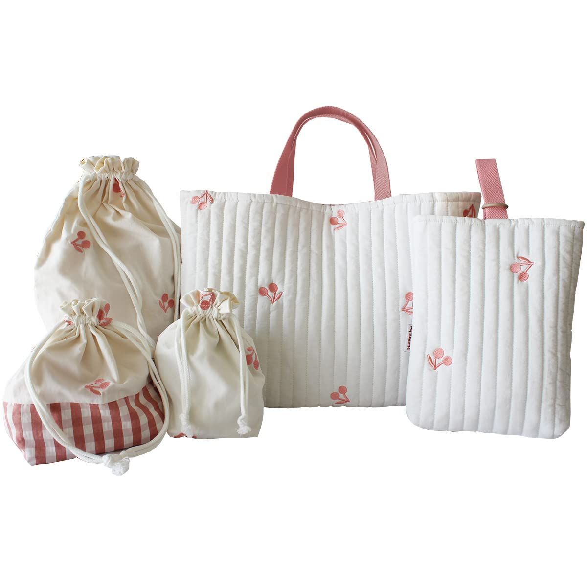 チェリー柄 [My sweetie] レッスンバッグ 入園入学 5点セット 女の子