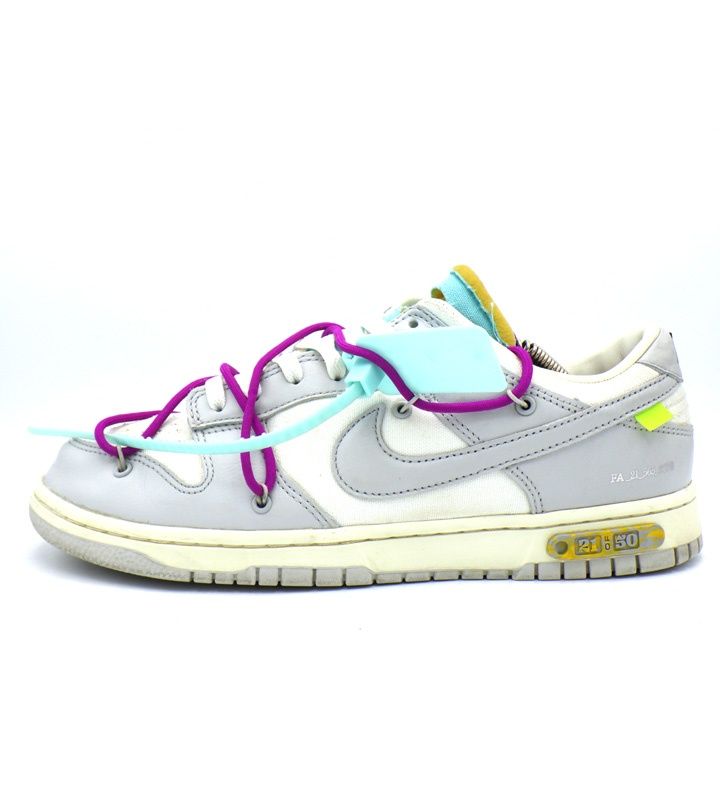ナイキ NIKE × オフホワイト OFF WHITE DUNK LOW 1 OF 50 21 DM1602 100 ダンク ロー ロット 21 スニーカー f28301