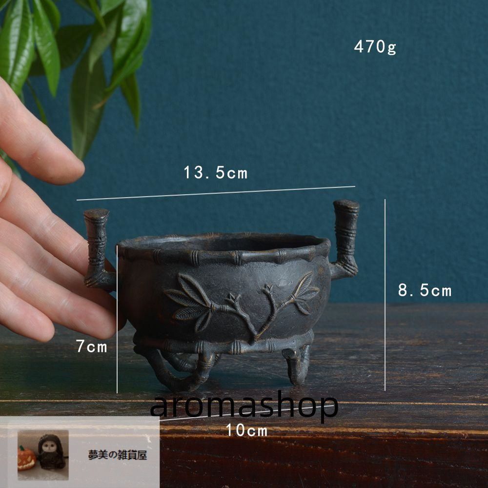 銅炉 香炉【福地洞天】 三足竹節紋香炉 宣徳炉 茶道香道具 工芸品 置物 銅炉 香炉【福地洞天】 三足竹節紋香炉 宣徳炉 茶道香道具 工芸