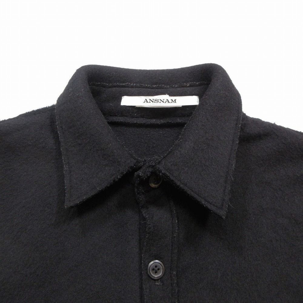 ANSNAM アンスナム カシミヤ混 CPOシャツ ジャケット カットオフ 切り 