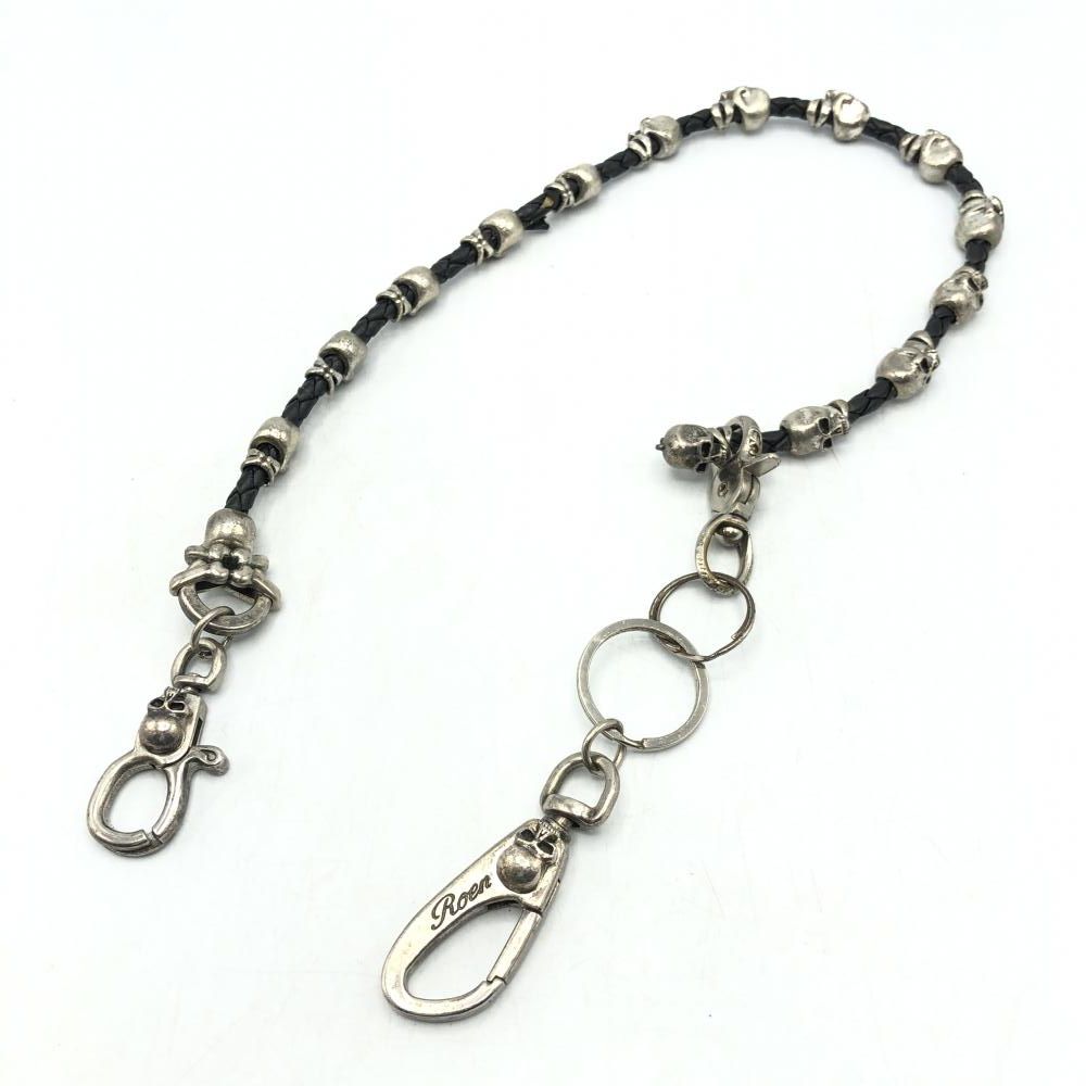 【中古】ROEN スカルウォレットチェーン　ロエン[17]