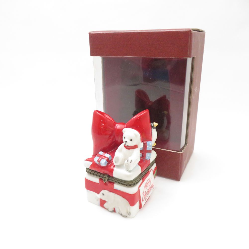 ビレロイ ボッホ クリスマス ヒンジボックス 小物入れ 陶器 ポタリーケース ビレロイボッホのクリスマス トナカイの小物入れ Villeroy