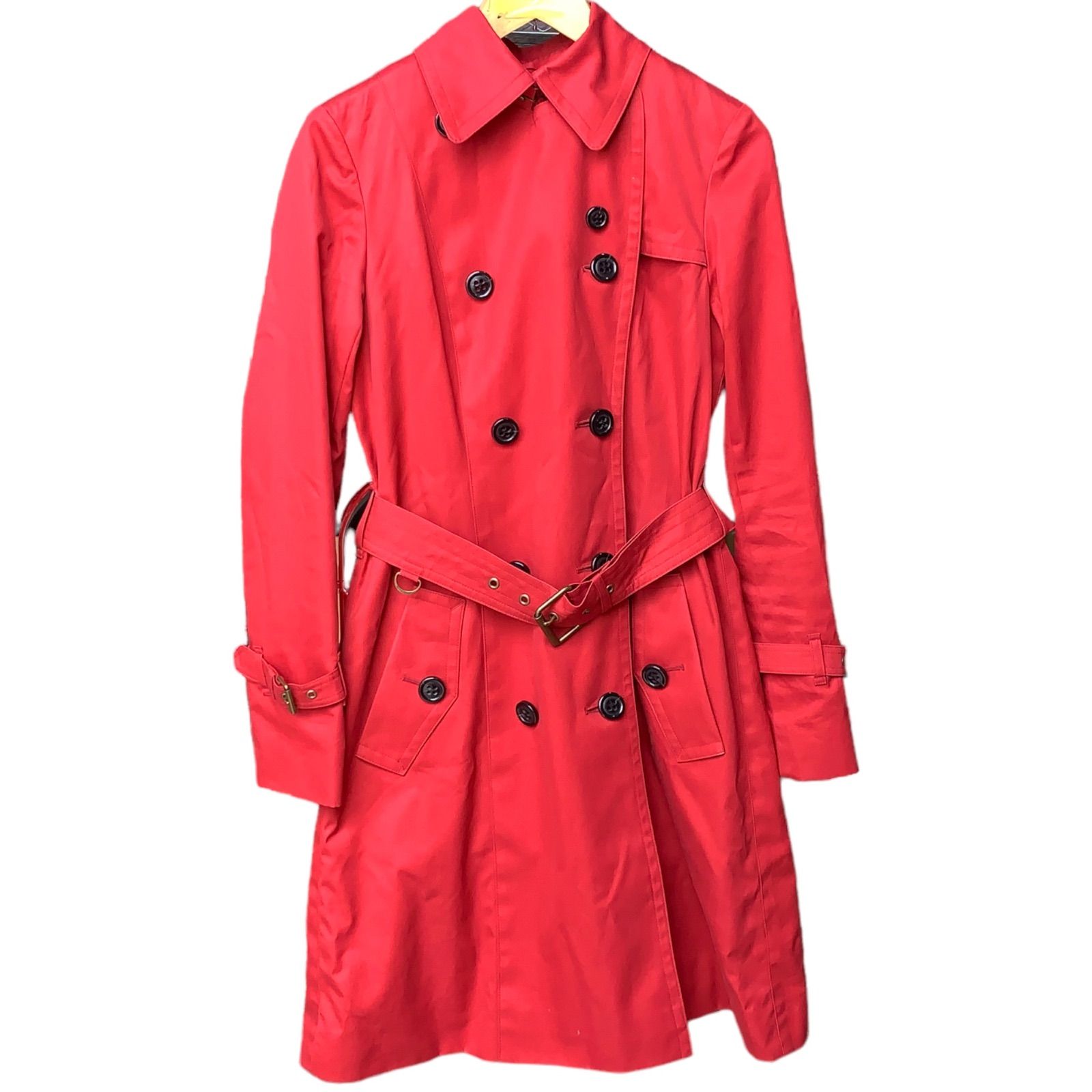 Burberry Blue label コート レッド 赤 BURBERRY（バーバリー）トレンチコート 赤 サイズ:8(S位