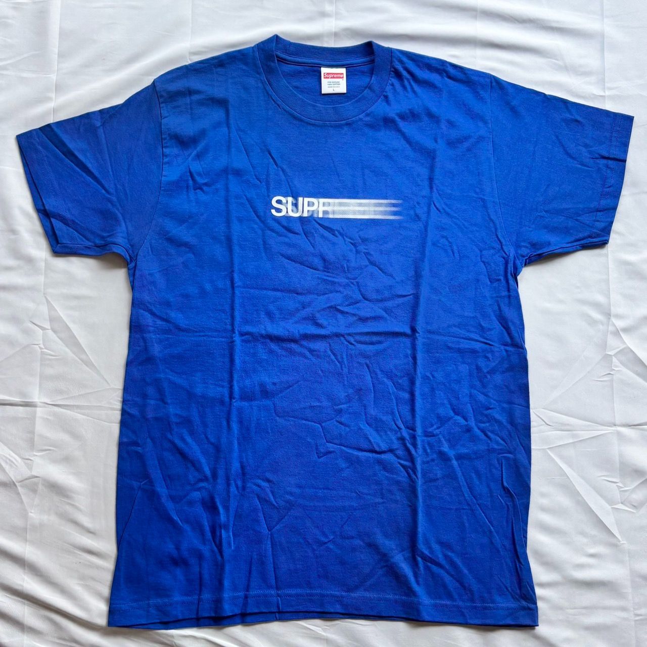 16ss Supreme Motion Logo Tee Blue Lサイズ シュプリーム モーション 