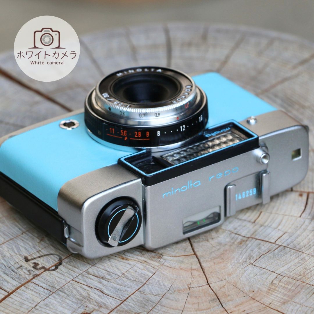 完動品 ミノルタ レポ minolta repo リメイクフィルムカメラ 参考撮影例付 - メルカリ