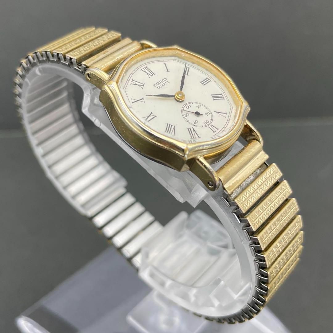 SEIKO 1428-5010 スモセコ ゴールド レディース QZクォーツ腕時計