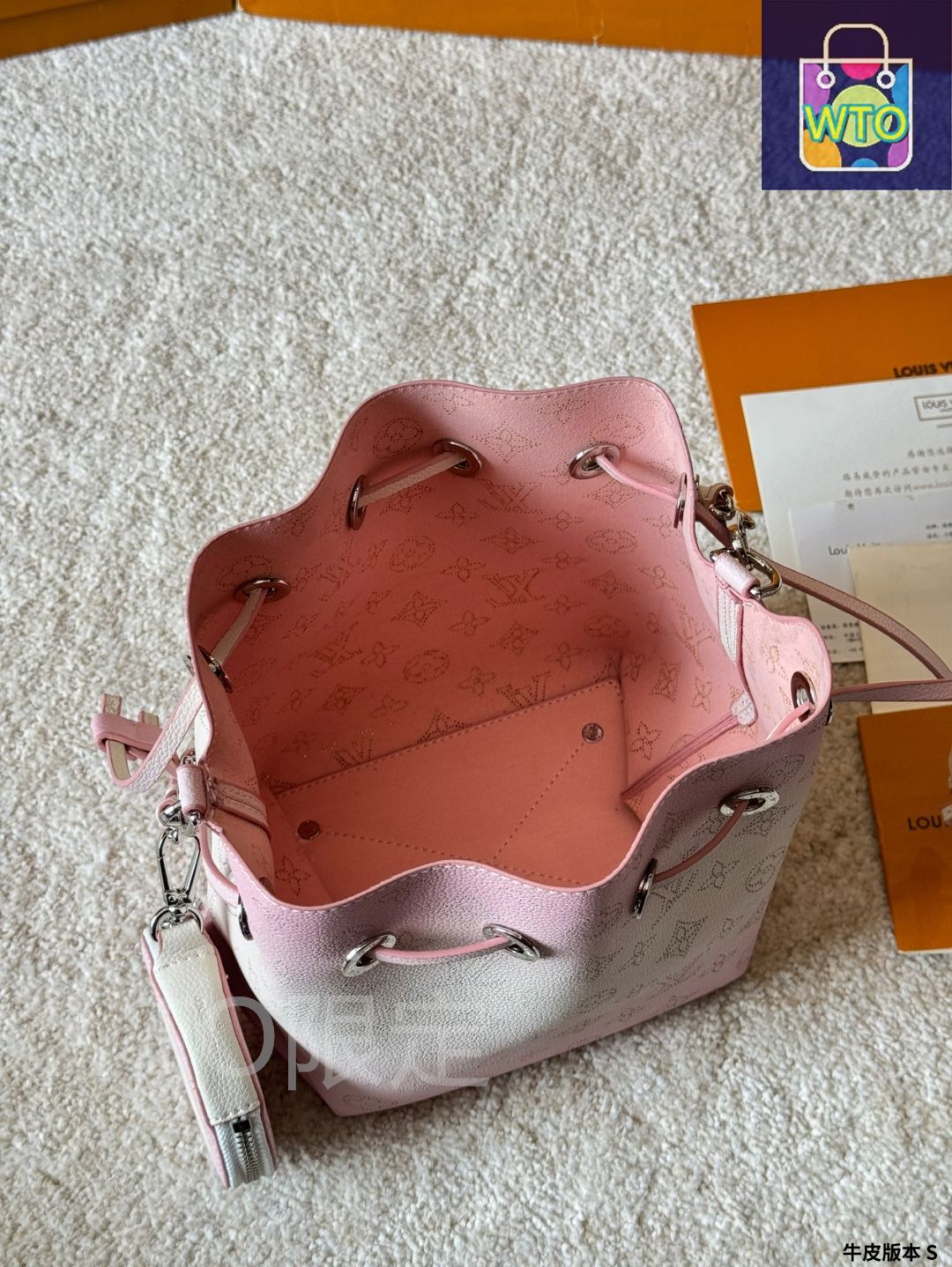 ルイヴィトン BELLA バケットバッグ カーフスキン 今日特価】Louis Vuitton High Version Bella Bucket Bag / ルイ
