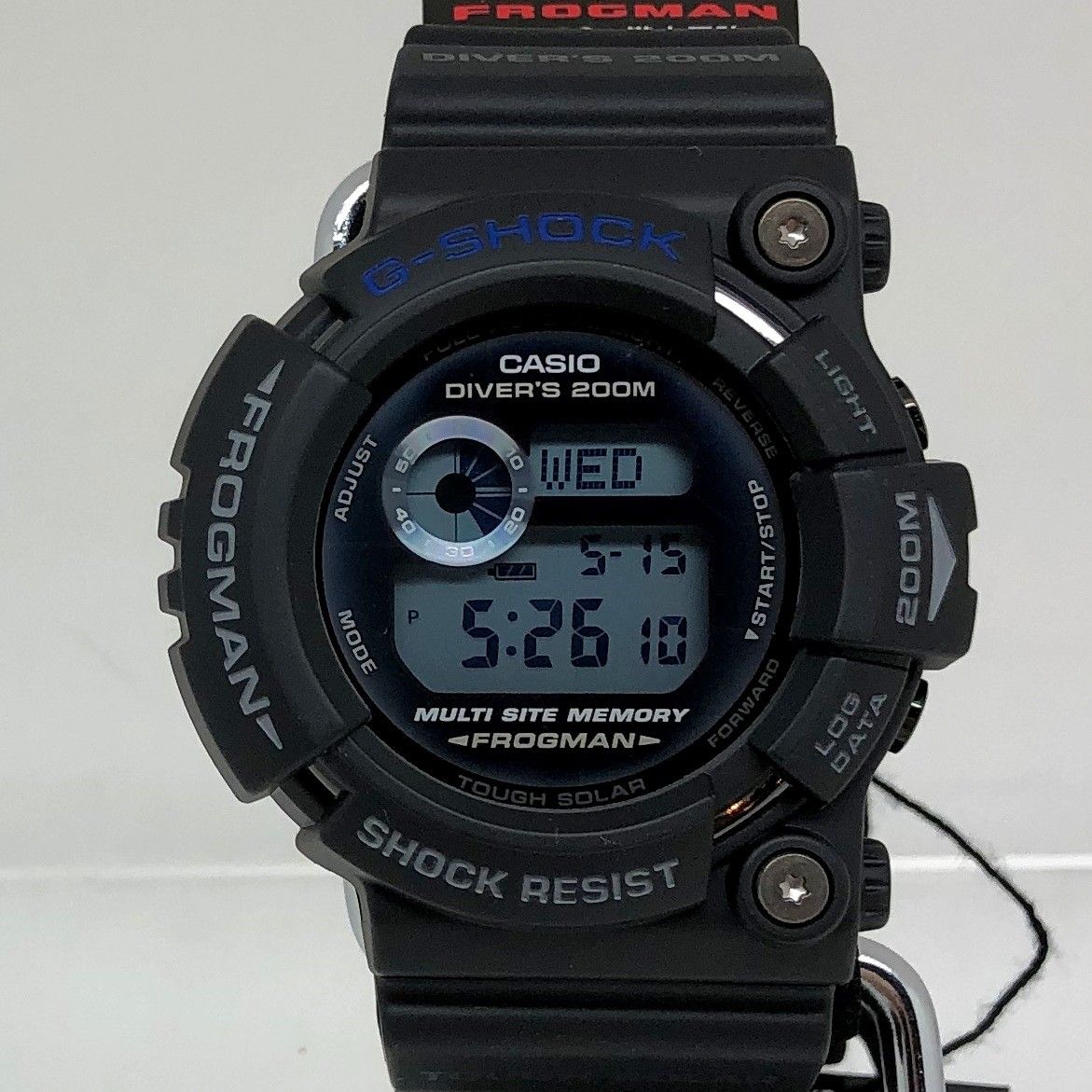 G-SHOCK ジーショック CASIO カシオ 腕時計 GW-225C-1 25周年 フロッグマン マスターブルー ブラック タフソーラー -  メルカリ