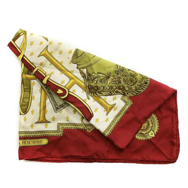 希少✨️ エルメス HERMESスカーフ カレ90 SELLES A HOUSSE エルメス HERMES カレ90 SELLES A HOUSSE カバーへの腰かけ