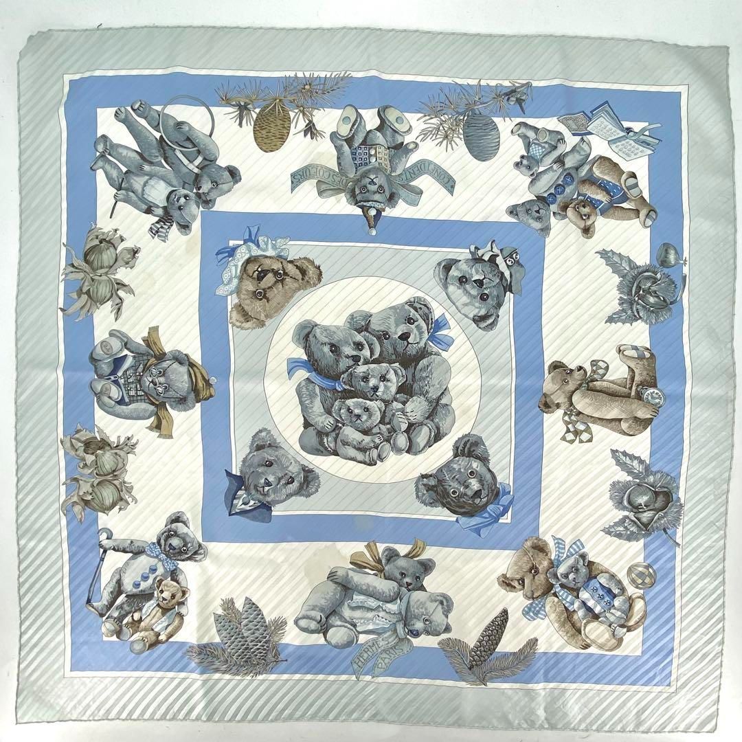 エルメス スカーフ テディベア カレ シルク ストール クマ FN72 - メルカリ