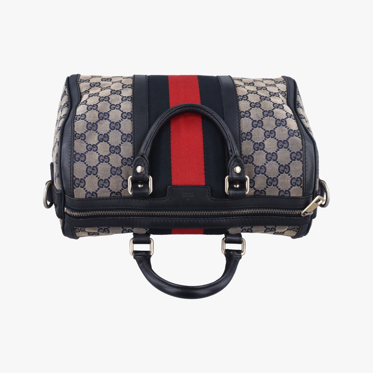 ✨極美品✨GUCCI シェリーライン クラッチバッグ GG ブラック レザー グッチGucciシェリーラインマルチカラーファブリック×レザー