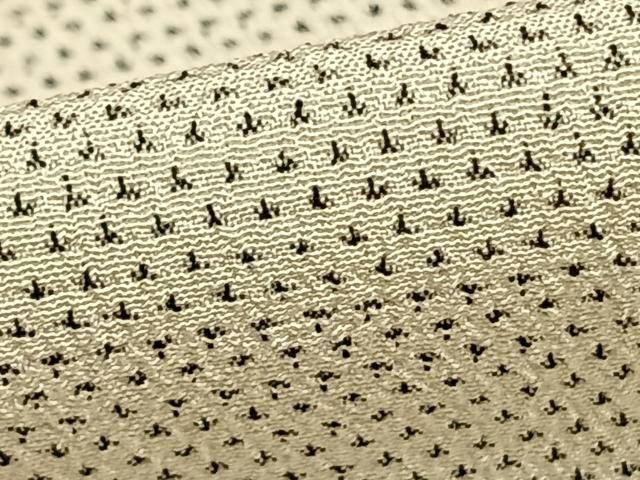 平和屋着物○本塩沢 110亀甲 幾何学文 正絹 逸品 AABA4638ck